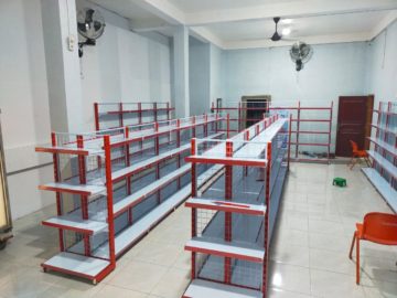 Rak minimarket lokasi padang