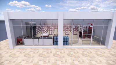 Desain 3 Dimensi Minimarket