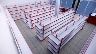 Rak Minimarket Bekas Simpang Ampek