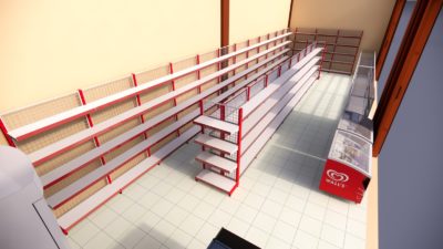 Rak Toko Supermarket Tanah Datar