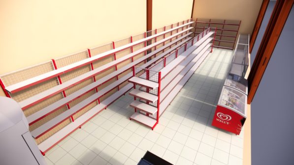 Rak Toko Supermarket Tanah Datar